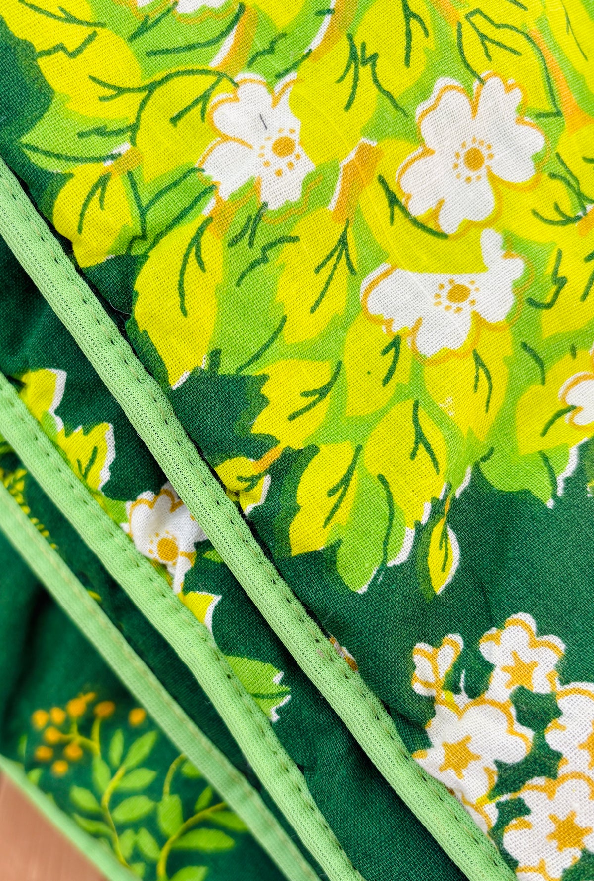 Vintage floral quilt