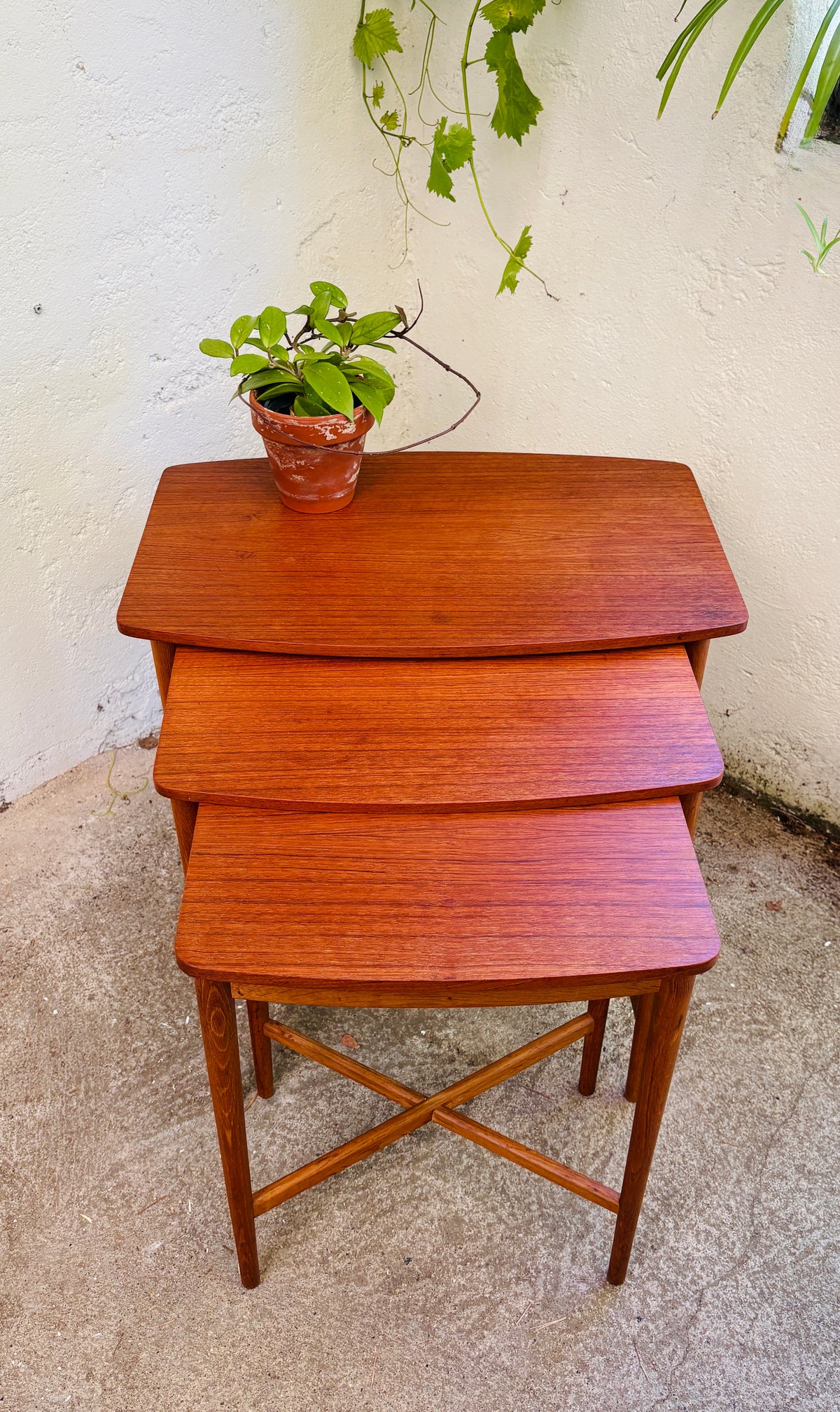 Indskudsborde teak/eg