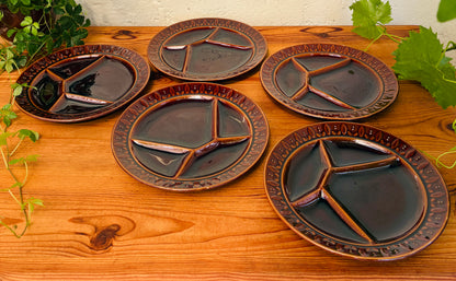 Vintage fonduetallerkener