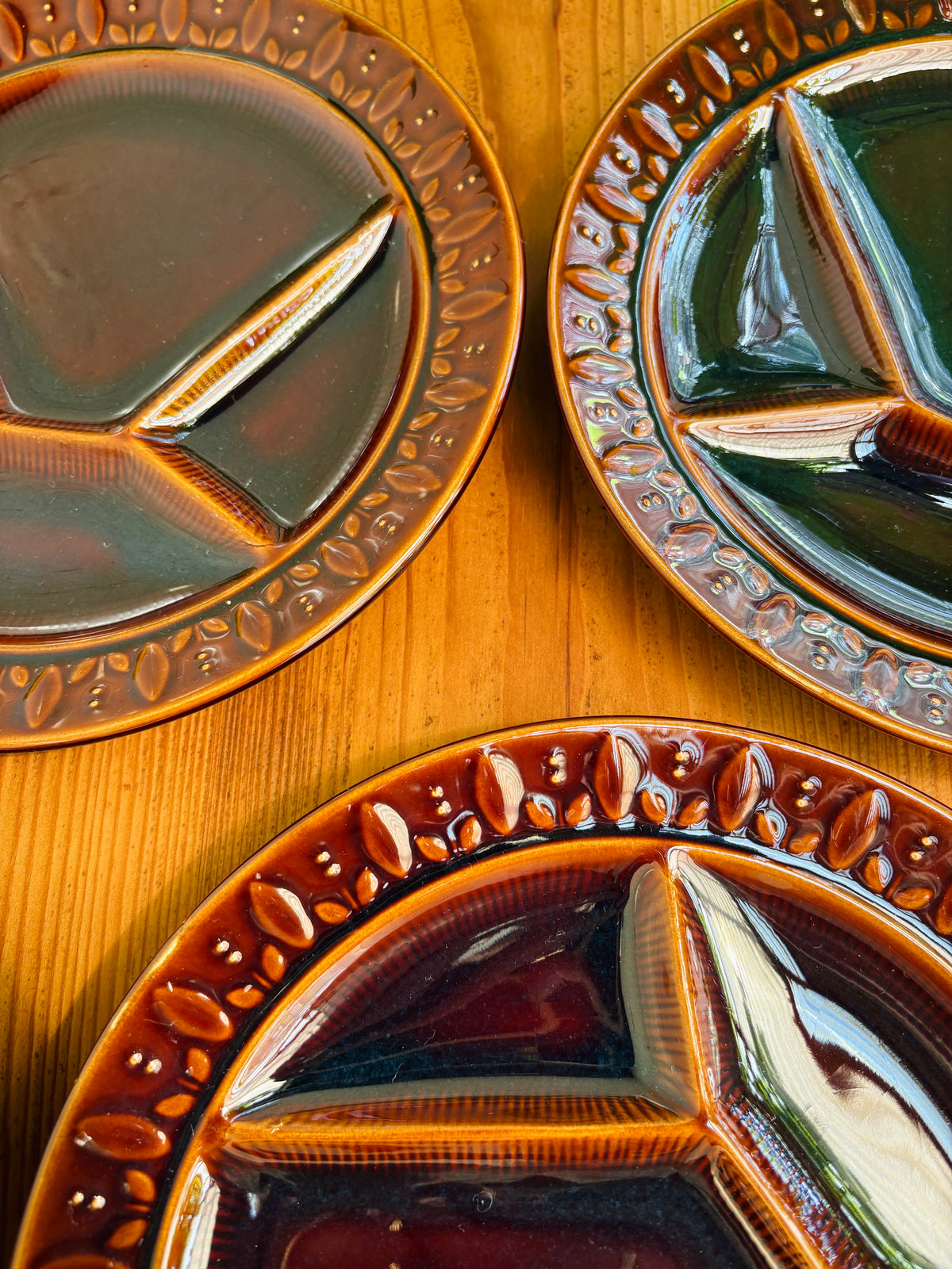 Vintage fonduetallerkener