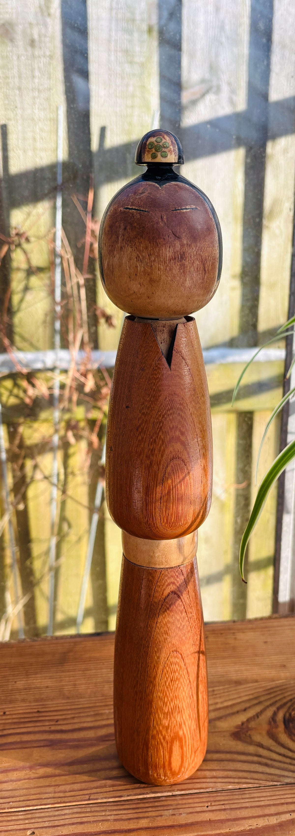 Vintage Japansk Kokeshi – 36 cm høj