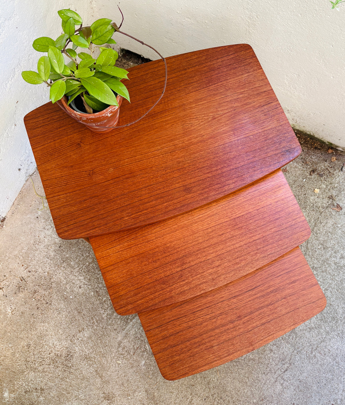 Indskudsborde teak/eg
