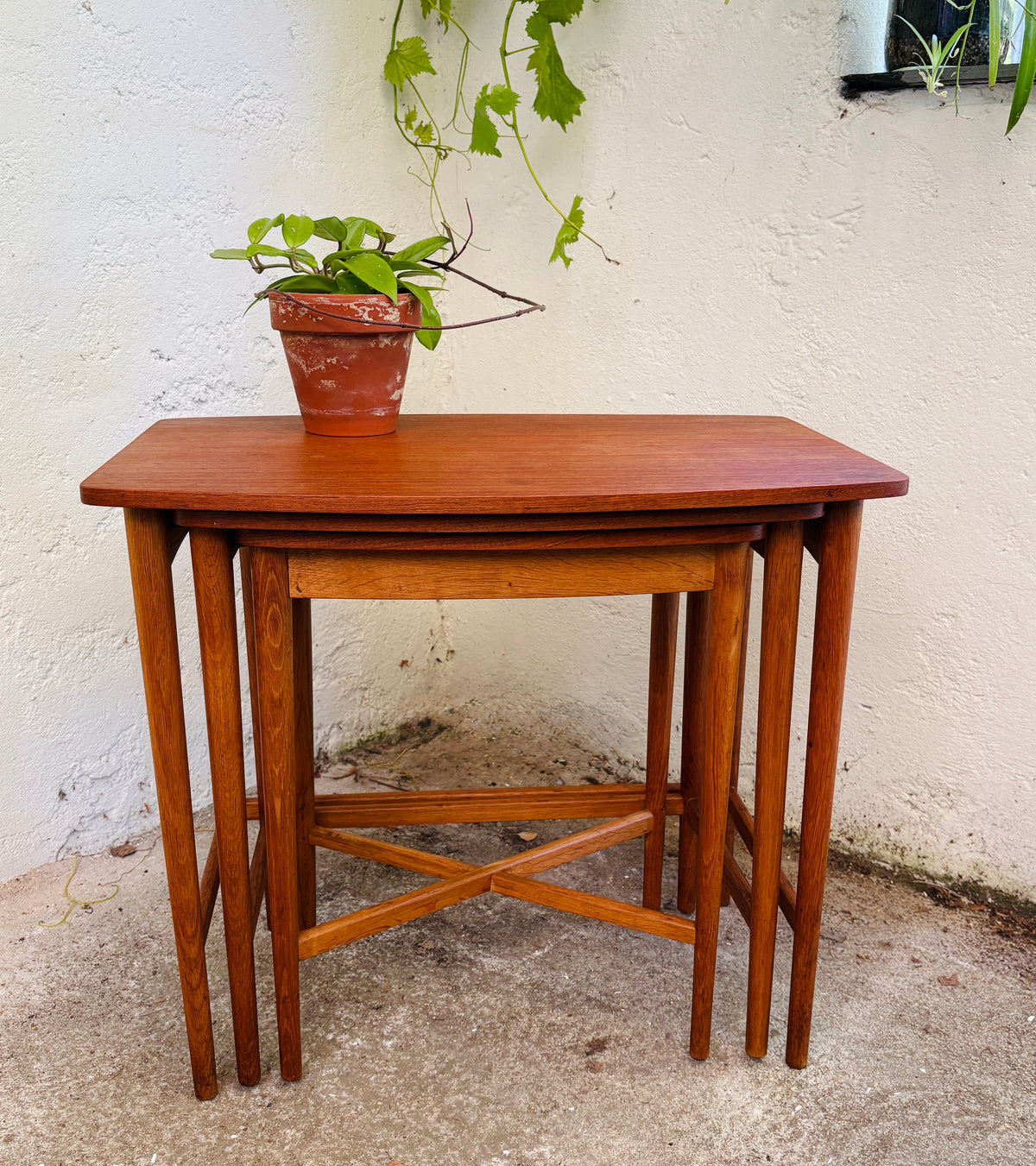 Indskudsborde teak/eg