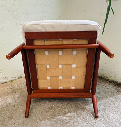 Retro armchair in solid teak - 2