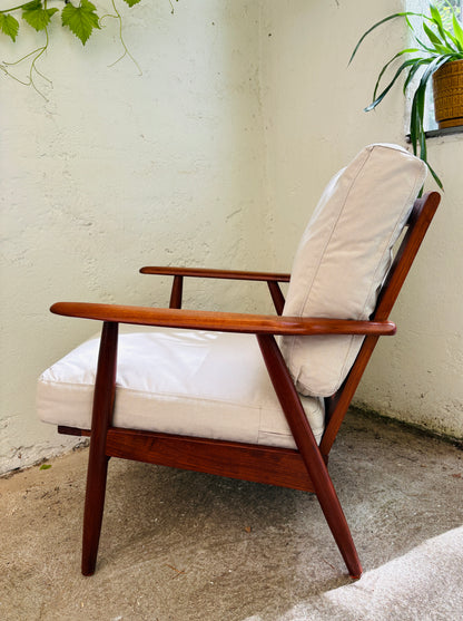 Retro lænestol i massiv teak - 1