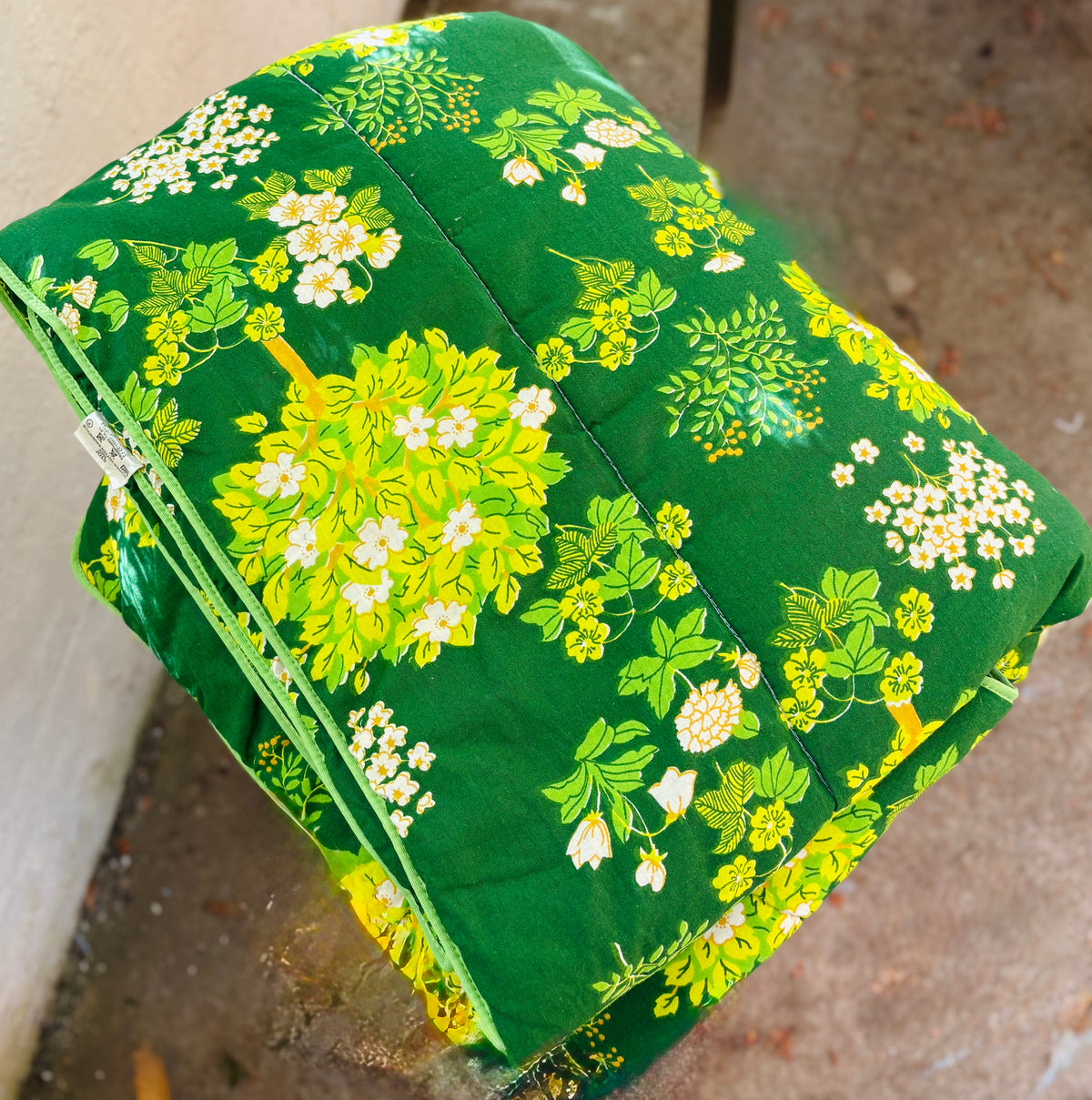 Vintage floral quilt