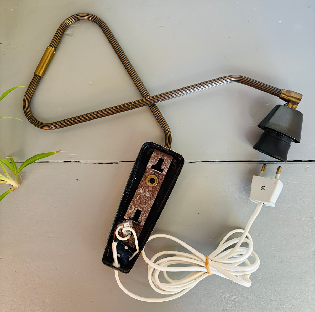 Messing svingarmslampe