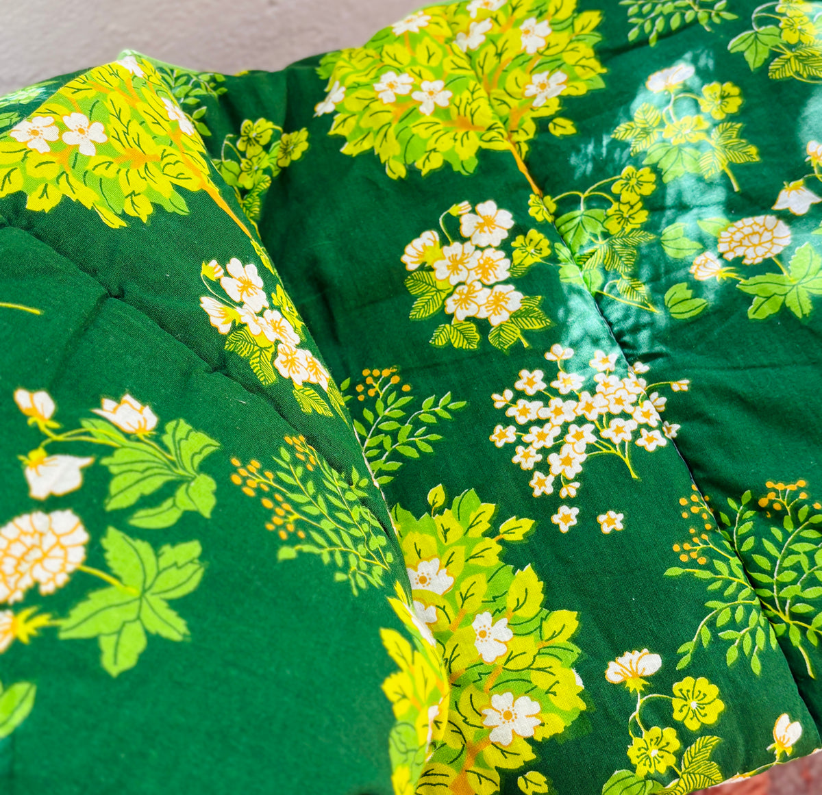 Vintage floral quilt