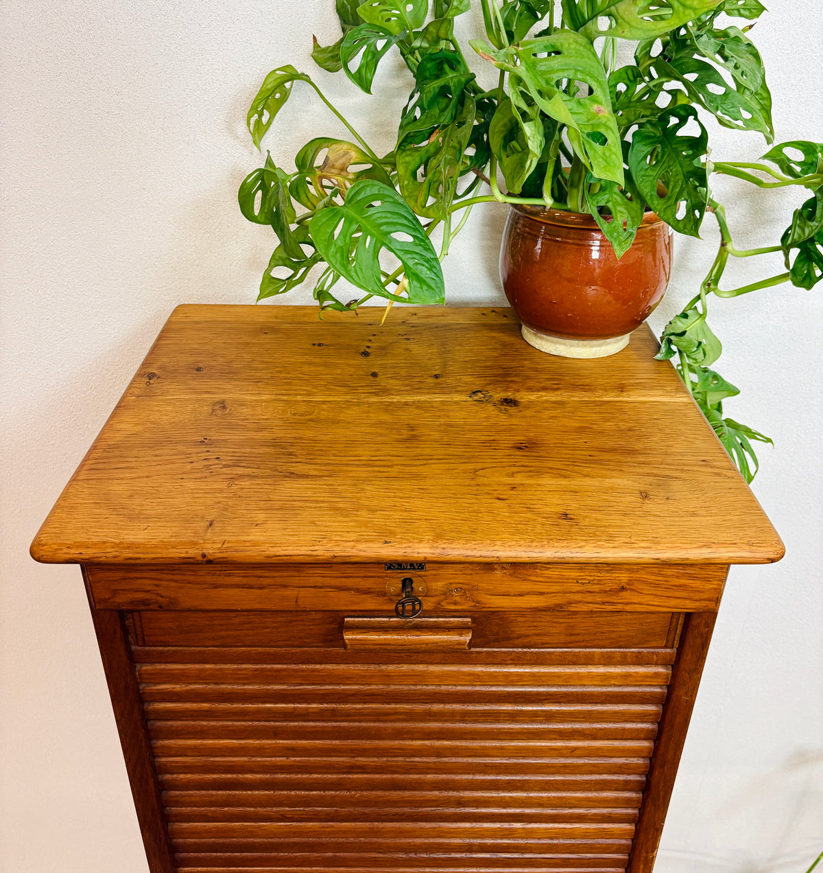 Jalousiskab med fine detaljer