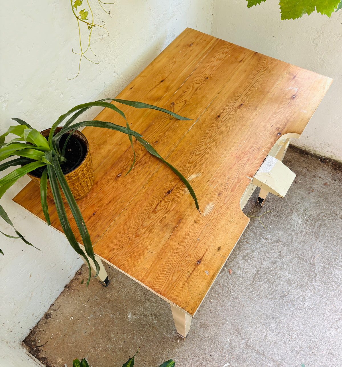 Gammelt guldsmede-arbejdsbord