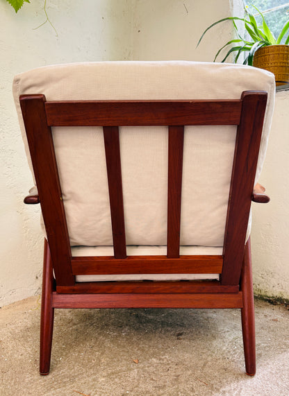 Retro armchair in solid teak - 2
