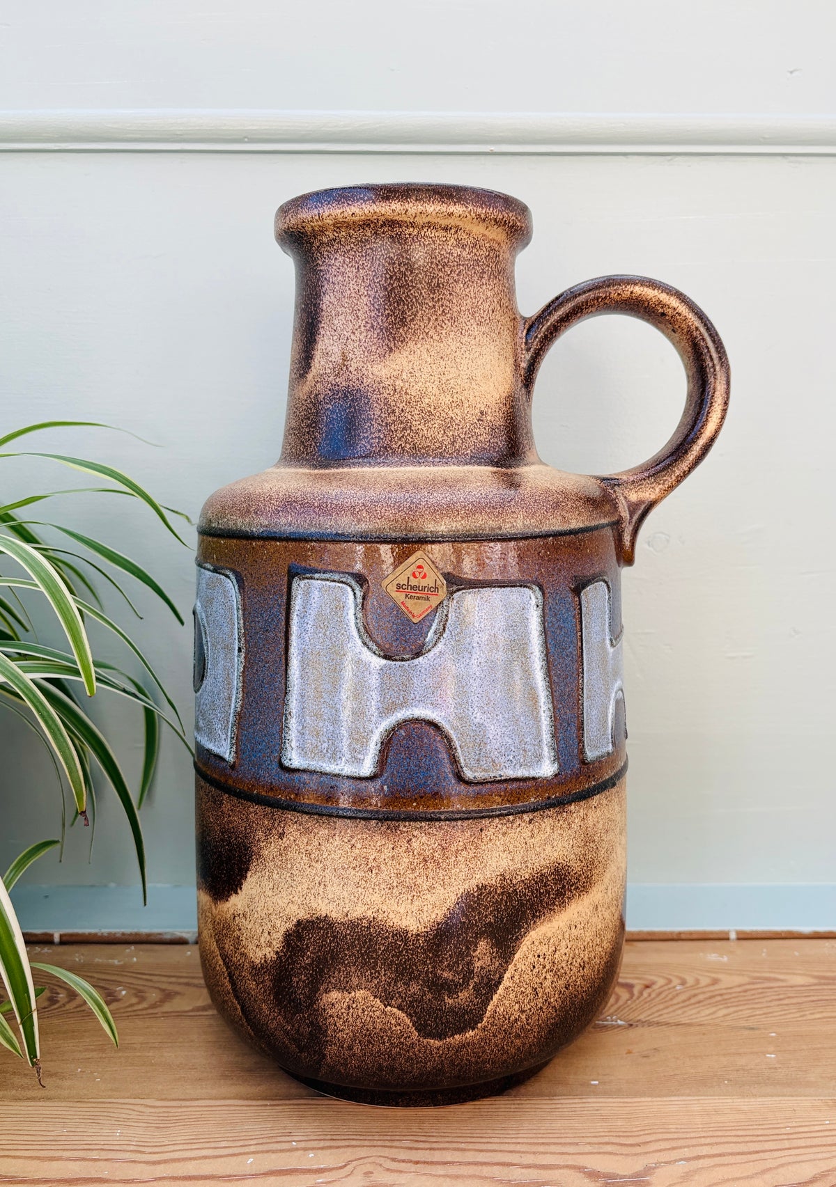 Vintage Scheurich Keramik gulvvase model 408-40