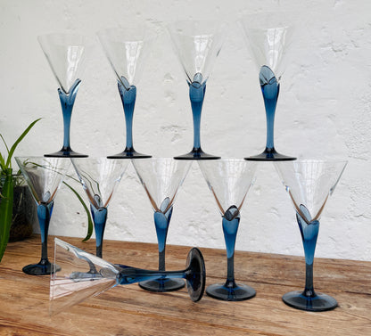 Vintage Luigi Bormioli Florian Bleu Martini- & Cocktailglas – pris pr. stk.