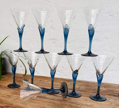 Vintage Luigi Bormioli Florian Bleu Martini- & Cocktailglas – pris pr. stk.