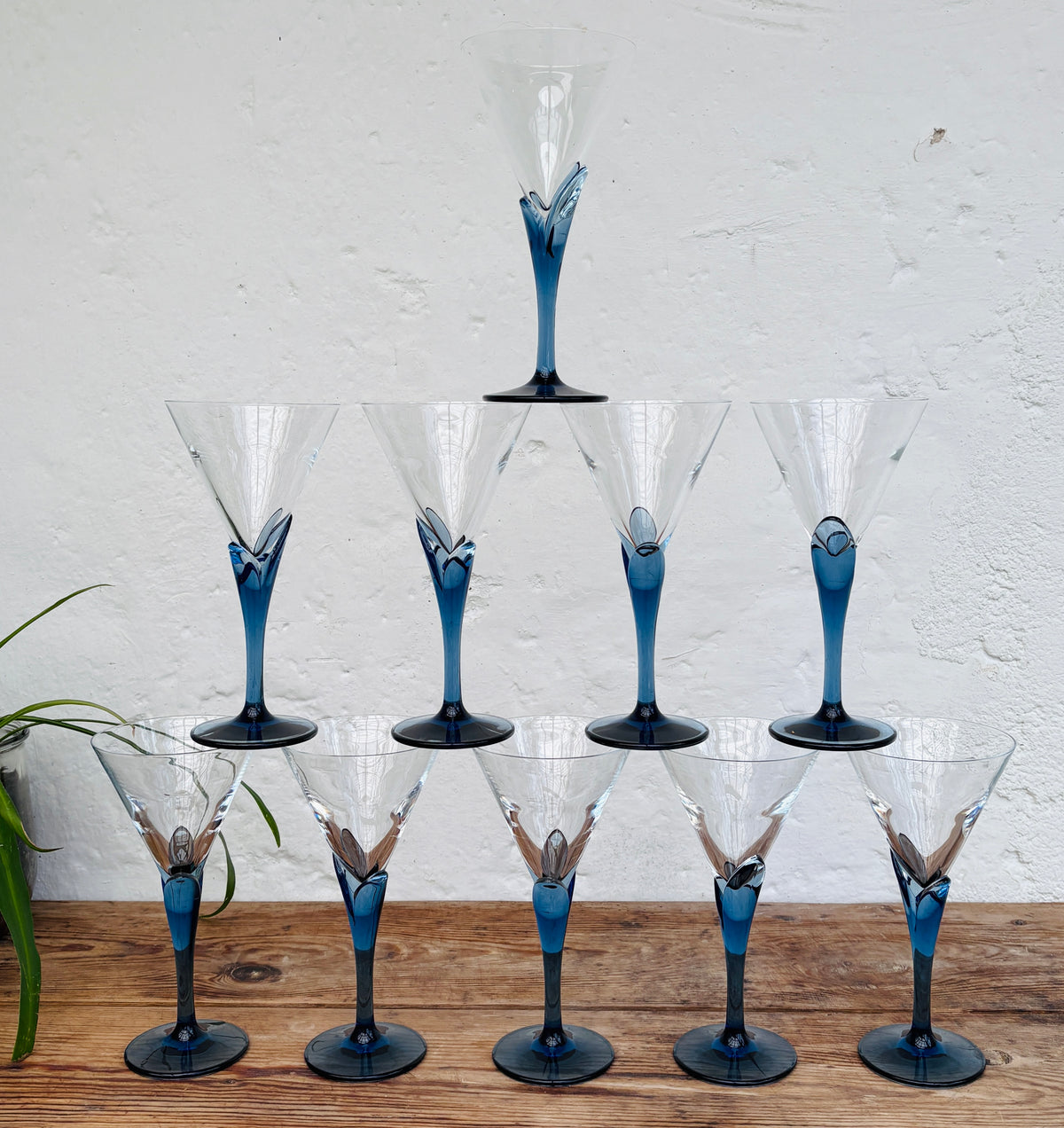 Vintage Luigi Bormioli Florian Bleu Martini- & Cocktailglas – pris pr. stk.