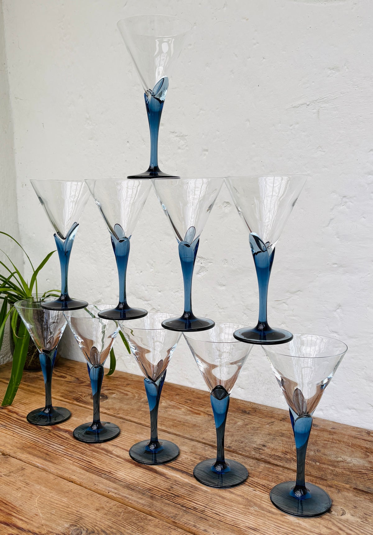 Vintage Luigi Bormioli Florian Bleu Martini- & Cocktailglas – pris pr. stk.