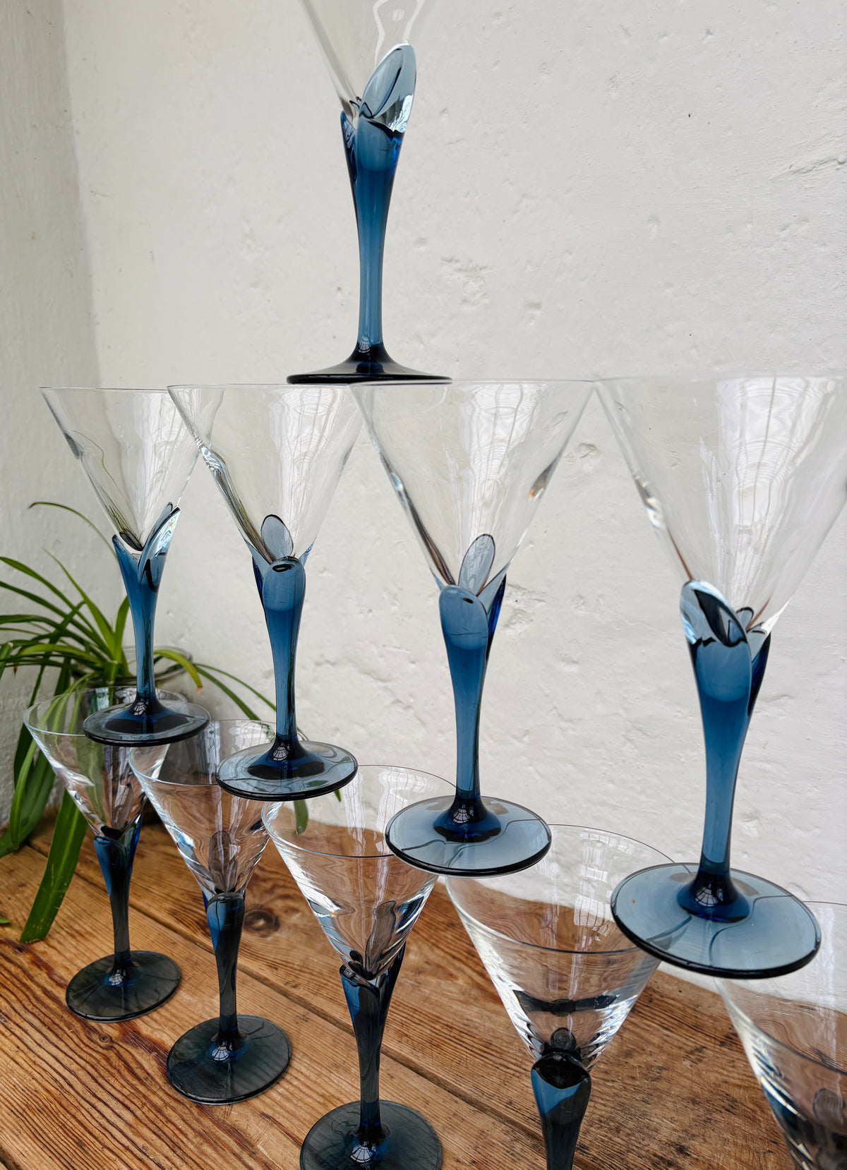 Vintage Luigi Bormioli Florian Bleu Martini- & Cocktailglas – pris pr. stk.