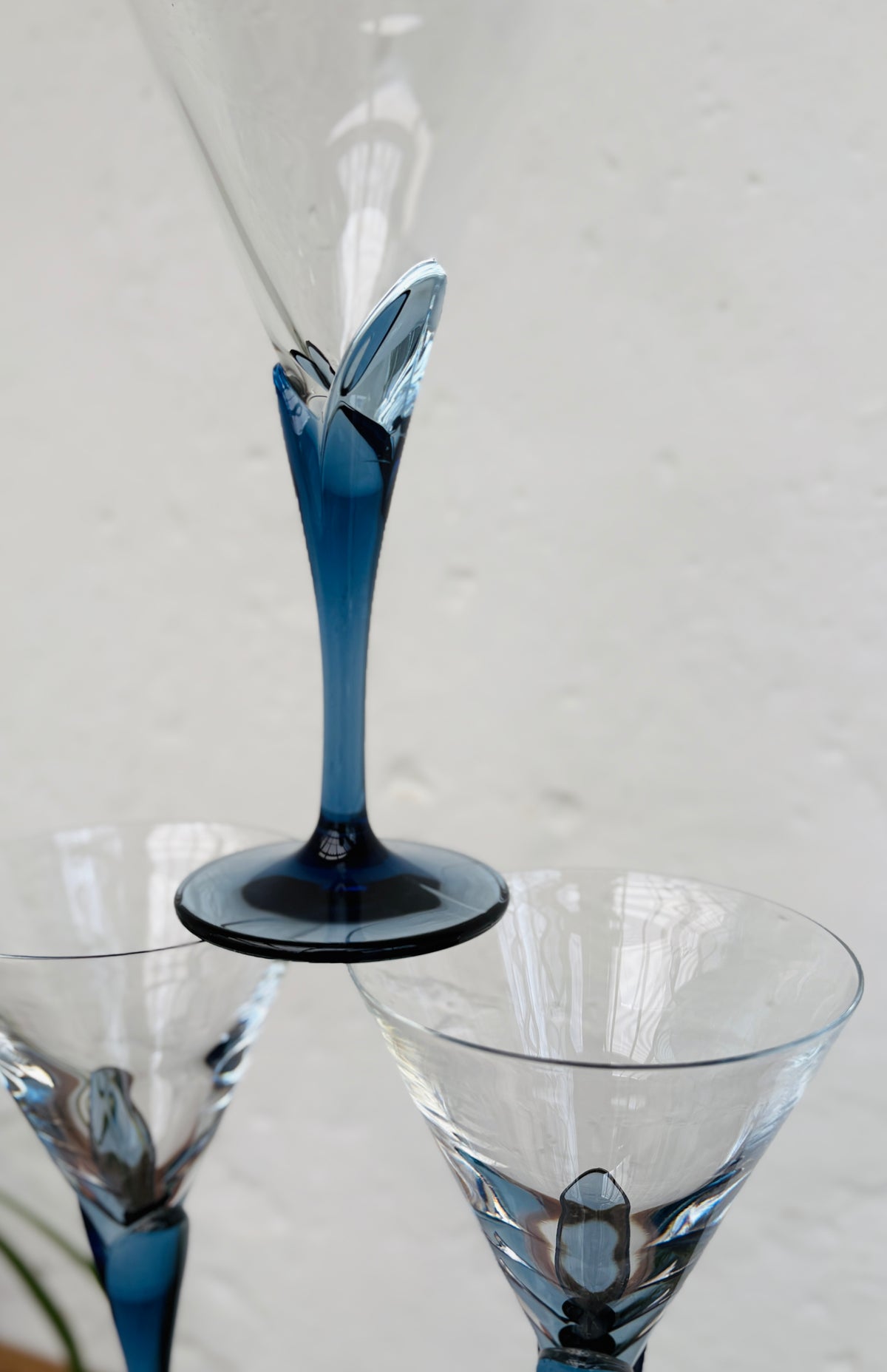 Vintage Luigi Bormioli Florian Bleu Martini- & Cocktailglas – pris pr. stk.