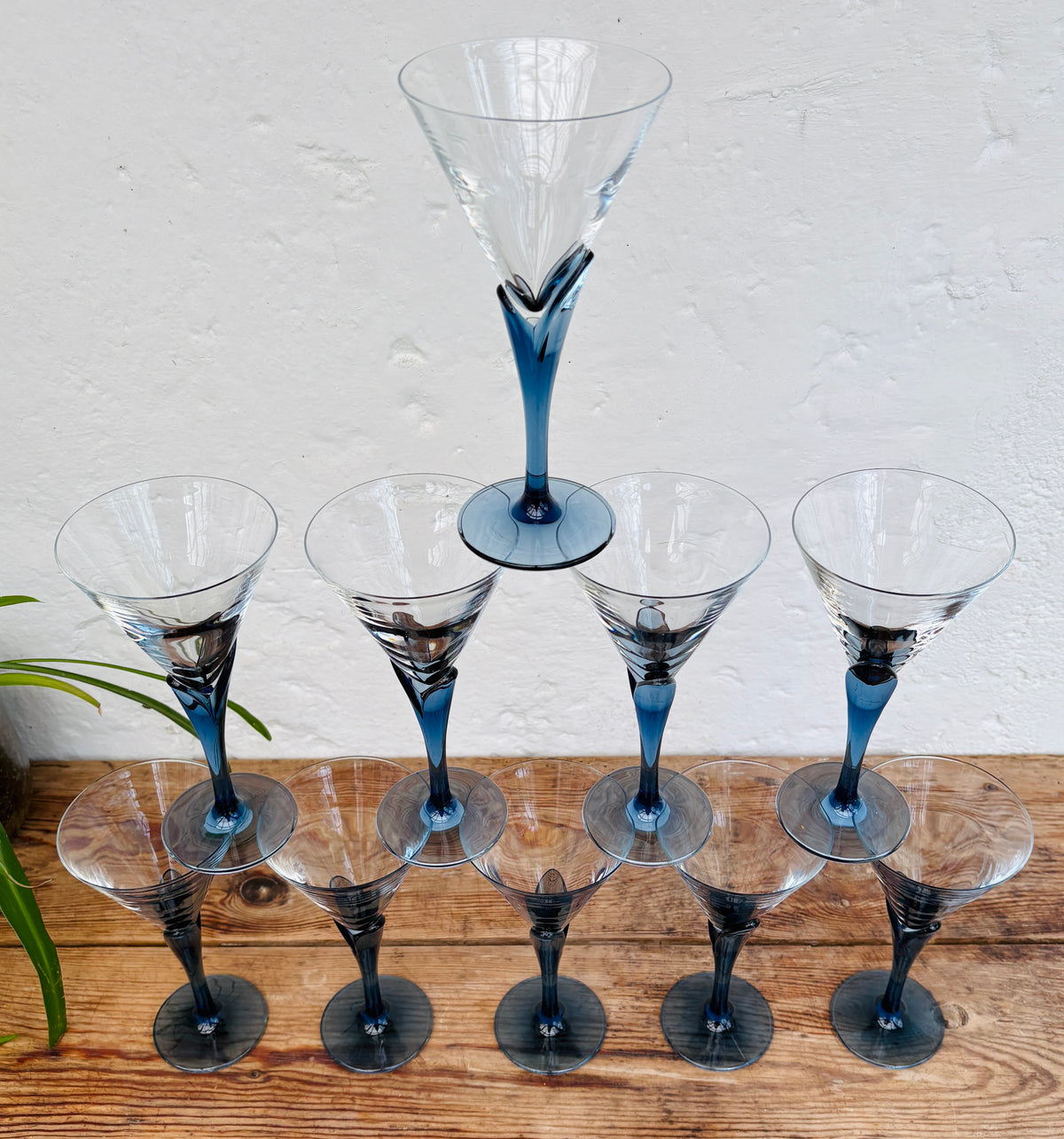 Vintage Luigi Bormioli Florian Bleu Martini- & Cocktailglas – pris pr. stk.