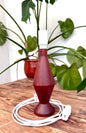 Vintage bordlampe i massiv teak