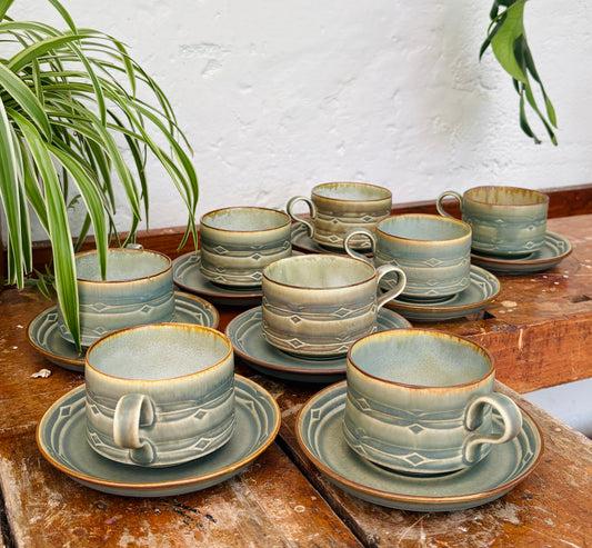 Rune kaffekop m. underkop af Jens Harald Quistgaard