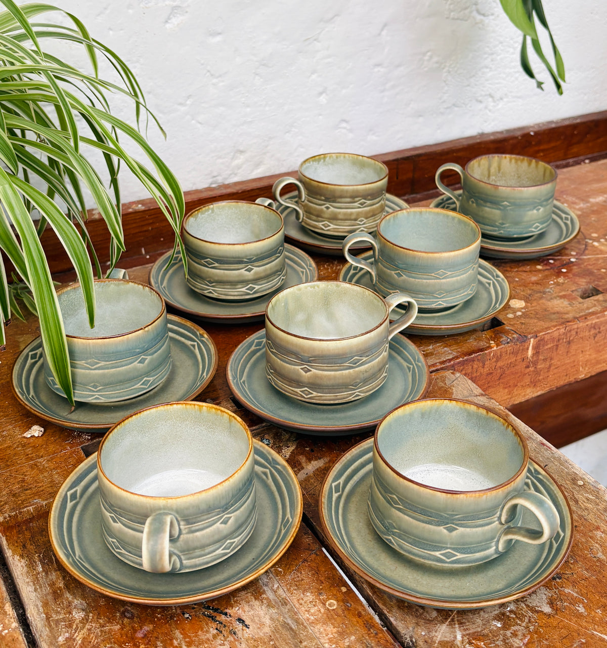 Rune kaffekop m. underkop af Jens Harald Quistgaard