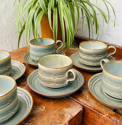 Rune kaffekop m. underkop af Jens Harald Quistgaard