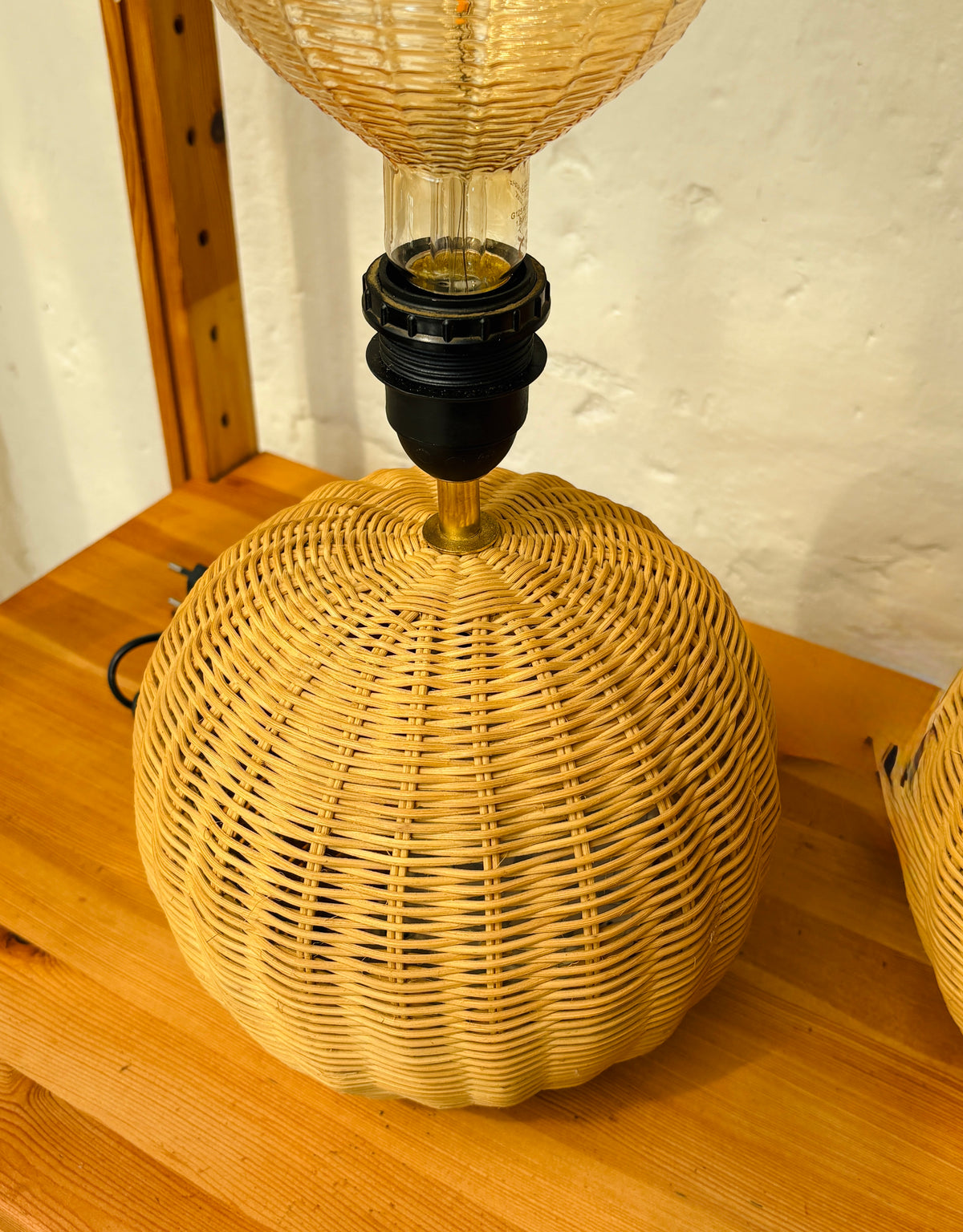 Vintage flet bordlamper