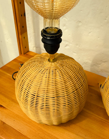 Vintage flet bordlamper