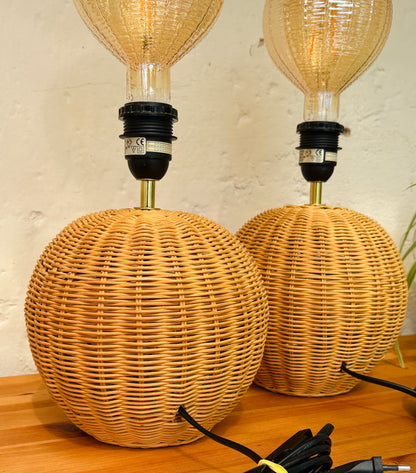 Vintage flet bordlamper