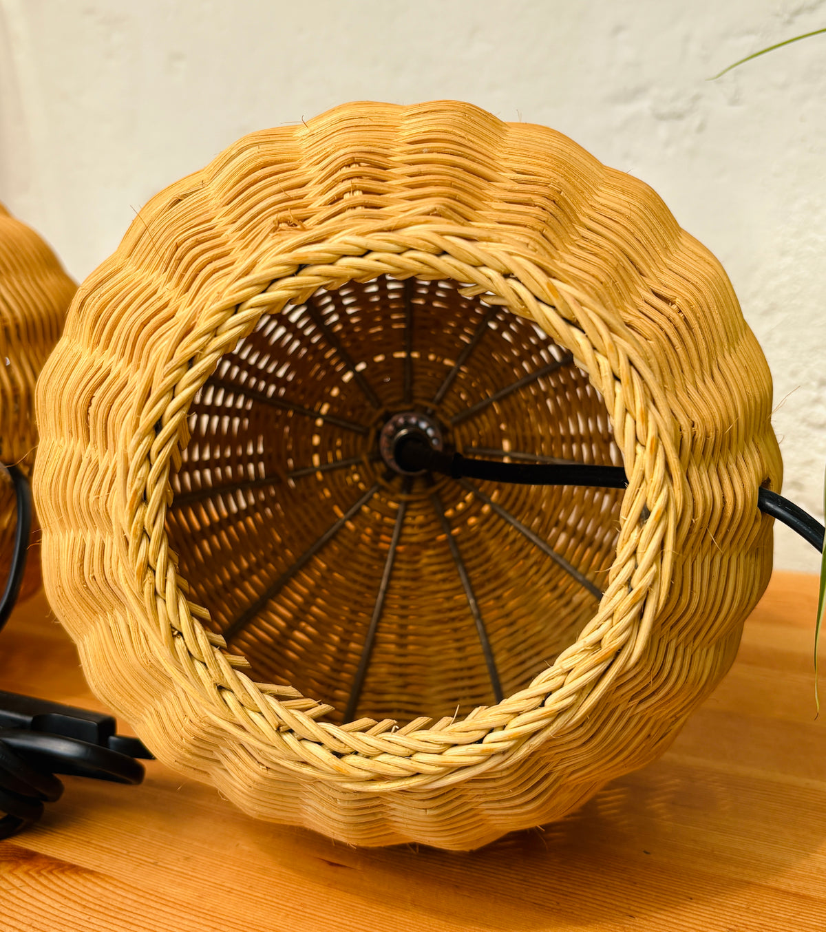 Vintage flet bordlamper