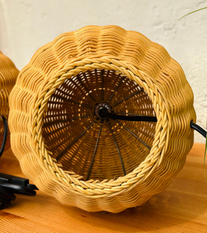 Vintage flet bordlamper