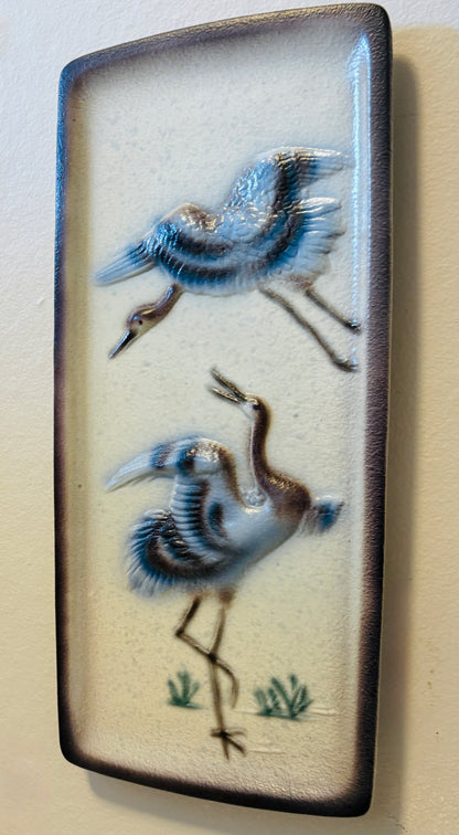 Tysk vintage keramikrelief