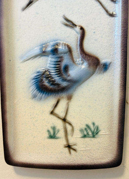 Tysk vintage keramikrelief