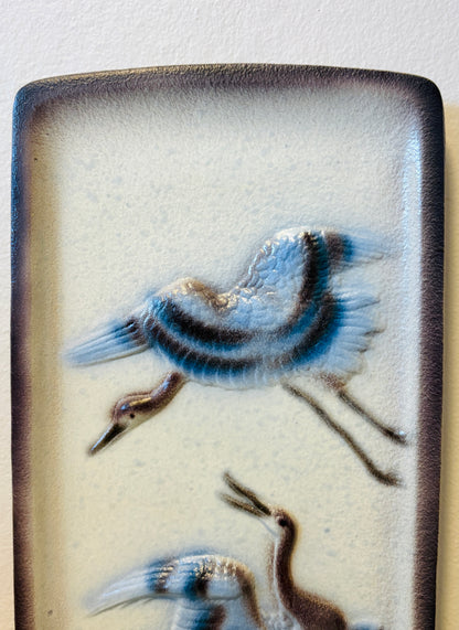 Tysk vintage keramikrelief