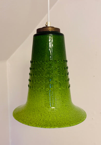 GRØN GLASPENDEL - SVENSK DESIGN