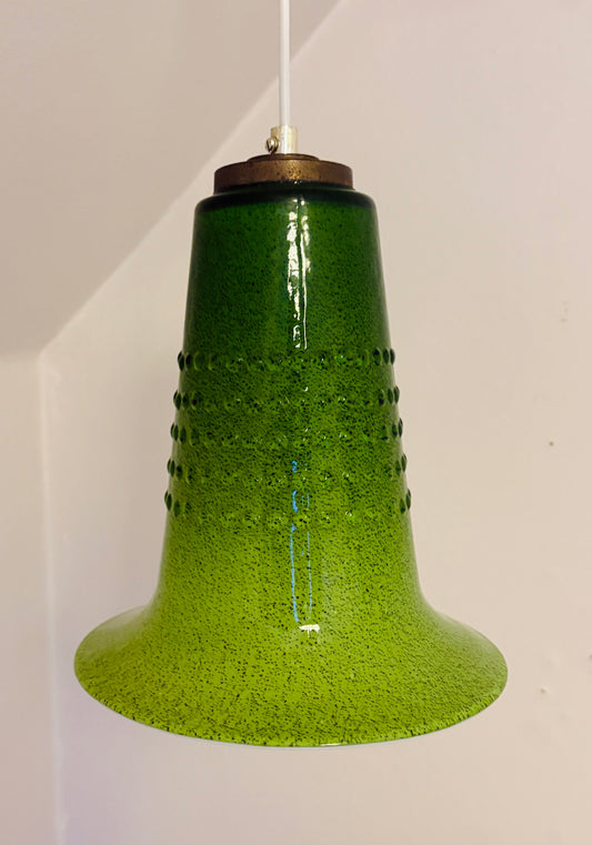 GREEN GLASS PENDANT - SWEDISH DESIGN