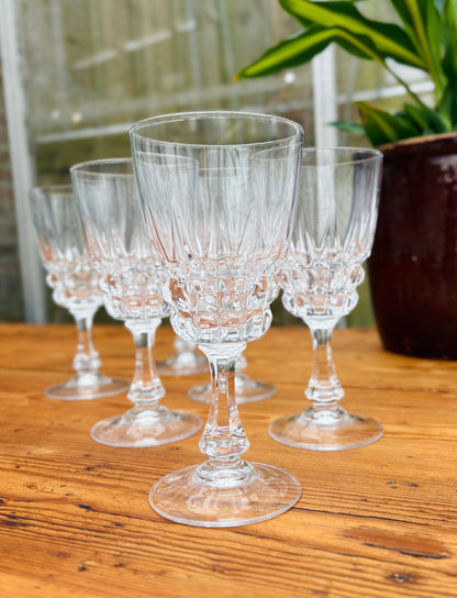 Pompadour rødvinsglas i krystal
