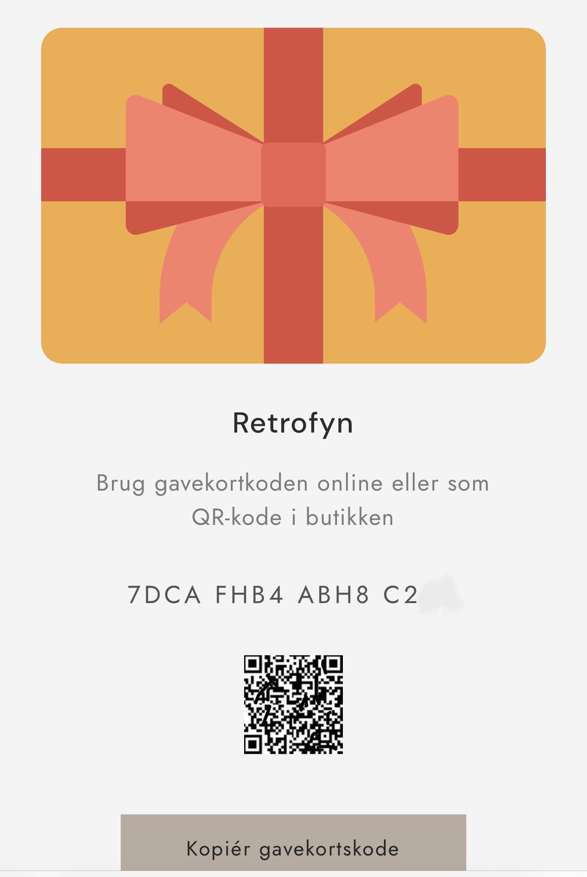 Retrofyn-gavekort